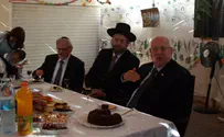 הנשיא ביקר בסוכות הרבנים הראשיים
