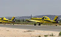 צפו: טייסת הכיבוי בפעולה