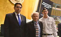 Watch: Holocaust survivor & soldier grandson on UN stage