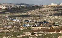 צילום: אלירן אהרון Полицейский беспилотник снял выселение Амоны