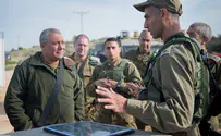 צילום: דובר צה"ל הרמטכ"ל סייר בטול כרם ושא-נור