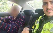 קשיש צעד בכביש 1, שוטרים הצילו אותו