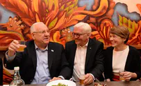 German president tours Jerusalem marketplace