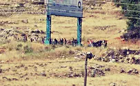 Arabs burn tires in Samaria town