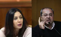 Flash 90 MKs Tibi and Regev clash in Knesset