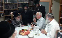 ביקור נדיר אצל גאב"ד העדה החרדית
