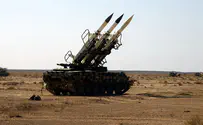 Зенитный огонь из Сирии в направлении горы Хермон