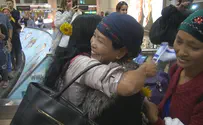 Families reunite as 82 Bnei Menashe immigrate to Israel