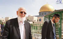 הרב צפניה דרורי עלה להר-הבית 
