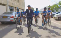 Watch: Netanyahu gears up for bicycle race
