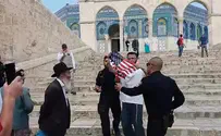 Watch: Arrested for raising American flag on Temple Mount