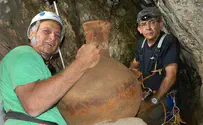 2,000 year old pottery salvaged from cave on Lebanese border