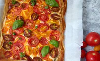 Kosher.com Heirloom Tomato Cheddar Tart