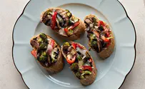 Kosher.com Portobello, Broccoli and Red Pepper Melts