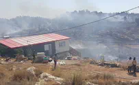נזק למבנים בדליקה בבת עין