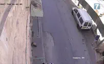 Foreign observer punctures tire in Hevron