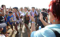 Historical reenactment of British Mandate period migrant ships
