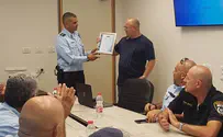 האזרח שהציל ילד קיבל תעודת הערכה