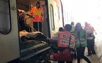 רק תרגיל: שריפת ענק ברכבת לירושלים