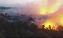 Пожар в заповеднике у Мертвого моря