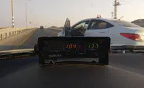 פלסטיני נתפס "טס" במהירות 184 קמ"ש