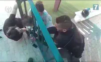 Watch: Police free toddler who got head stuck in bars