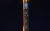 'Gabbay was right' projected on Hadera chimneys