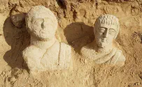 Woman finds 1,700-year-old stone busts while taking walk