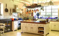 A rustic kitchen with a modern touch