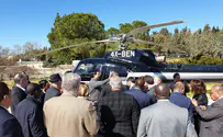 UN ambassadors see how small Israel is - from above