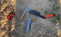 סכינים וקאטר על המחבלים שחדרו מעזה