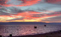 Kinneret level half a meter below upper red line
