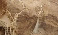 צפו: שיטפון הבוקר במצדה