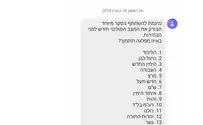 צילום מסך המסר הוא השקר