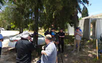 צילום: חזקי ברוך תיעוד: העיתונאים נמלטים למרחב המוגן