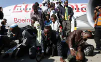 Watch: Ethiopian Jews making Aliyah welcomed at Ben Gurion