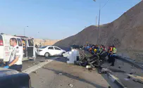 שני הרוגים בתאונה ליד מצפה יריחו 