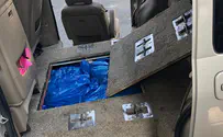 200 ק"ג מזון בתוך דופן כפולה ברכב