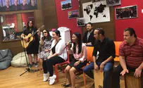 להקת שלווה פגשה את הכוכבת הבינלאומית