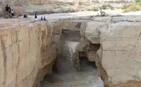 צפו: שיטפון בנחל צין