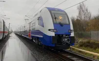 הרכבת החשמלית החדשה של ישראל בנסיעת מבחן ראשונה