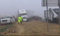 צילום: מתוך הסרטון ארה"ב: משאית איבדה שליטה - תיעוד