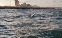 השוטרים חילצו את חותר הקיאק שהתהפך