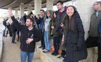 Chinese students tour Judean Desert, Jordan Valley
