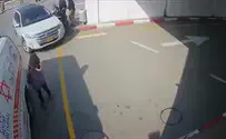 Watch: Guards struck by car at hospital