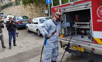 צפו: חיטוי המרחב הציבורי בקרית יערים