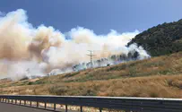 Blaze in north: Industrial Area in Yokneam in flames
