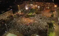 PLO flags galore at anti-annexation rally in Tel Aviv