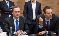 Yonatan Sindel/Flash90 Top Likud officials clash in the Knesset