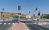 צילום: דוברות שדרוג כביש 60: רמזורים בצומת שילה